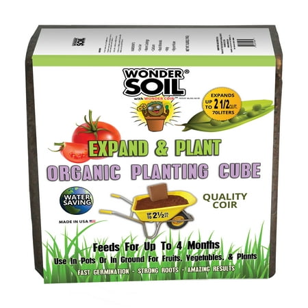 Brown Soil - Wonder Soil Organic Coir Cube
