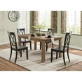 thumbnail image 2 of Lexicon Janina Contemporary Wood Dining Room Side Chair, Brown (Set of 2), 2 of 4