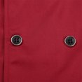 thumbnail image 7 of Alvivi Men's Chef Short Sleeve Coat Jacket Kitchen Service Uniform Workwear Burgundy 4XL, 7 of 7