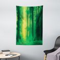 thumbnail image 1 of Mystic Tapestry, Fantasy Springtime Forest Tall Trees With Magical Fairytale Twilight Art Print Print, Wall Hanging for Bedroom Living Room Dorm Decor, 40W X 60L Inches, Green, by Ambesonne, 1 of 1