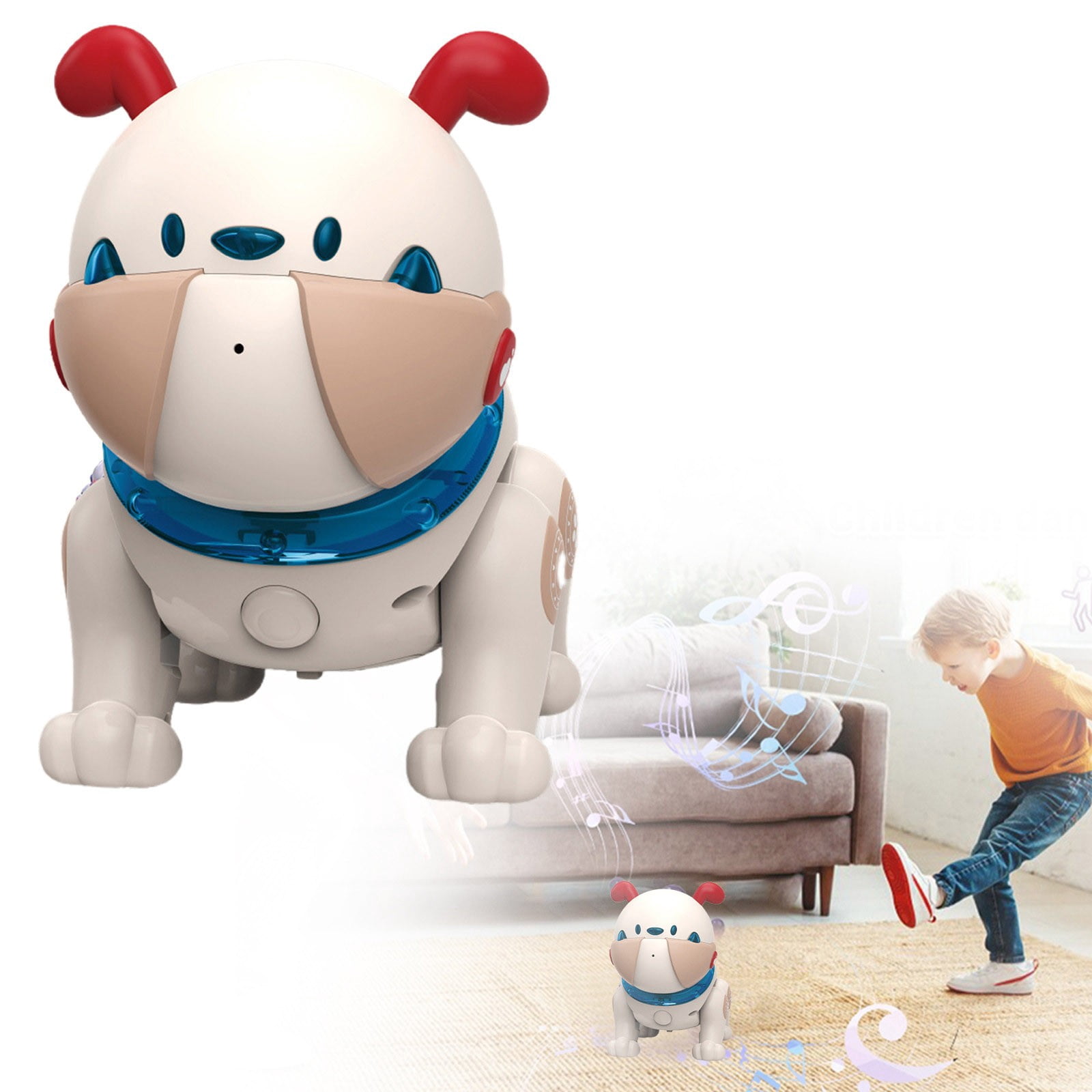 RUIG Robot Dog Remote Control Robot Toys with Sing Dance, Kids Robot Toy,Interactive Mechanical Dog Music Dance Recording Reread Remote Toy Dog, Present for Kids Boys and Girls