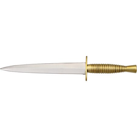 UPC 801608220469 product image for Pakistan Cutlery 2046BS Commando Fixed Blade Knife with Grooved Brass Finish Sta | upcitemdb.com