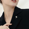 thumbnail image 4 of PENIKOKO Women's Ginkgo Leaf Brooch, Lightweight Golden Metal Pin, Elegant Nature-Inspired Jewelry Accessory, 4 of 6