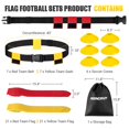 thumbnail image 3 of Set de cinturones ajustables para 14 jugadores con bandera de fútbol NOONCRAZY, 3 of 7