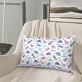 thumbnail image 5 of Pofeuu Dinosaur Print Polyester Microfiber Plush Pillowcases, Super Soft and Cozy Pillow Case Covers with Envelop Closure（Pillow core not included）-16"x24", 5 of 6