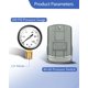 thumbnail image 4 of Miumoon Upgrade 1""x 11""Kit de camiseta para tanque de presión de pozo para tanque de presión de pozo de agua Kit de camiseta para tanque de pozo con interruptor de presión de 40-60 Psi Camiseta para, 4 of 7