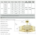 thumbnail image 2 of Gymax 30'' Caged Ceiling Fan With Light Crystal Lampshade 6 Light Bases Golden, 2 of 10