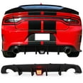 thumbnail image 2 of Ikon Motorsports Compatible with 15-23 Dodge Charger SRT Rear Bumper Diffuser Valance W/ LED Brake Light Lamp, 2 of 9