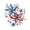 Patriotic 01, variant on Manfei Watercolor Patriotic Star Queen Comforter Set, Red Blue Floral Comforter Sets Queen, Black Reversible 3pcs, 1 Comforter and 2 Pillowcases