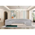 thumbnail image 2 of Meridian Furniture Arc Grey Boucle Fabric Modular Sectional, 2 of 10
