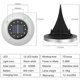 thumbnail image 4 of Paquete de 4 luces solares de disco, 12 LED, luces solares para suelo, para exteriores, de acero inoxidable, impermeables, para pasarelas, caminos, césped, patios, jardines, 4 of 8