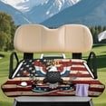 thumbnail image 3 of Pzuqiu American Flag Eagle Design Golf Cart Seat Covers Storage Pockets, with 4 Pockets Golf Cart Non Skid Seat Cover Fit for EZGO, 3 of 9