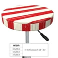 thumbnail image 3 of Salouo America Flags2 Pattern Bar Stool Cushion Cover, Round Crease-Resistant Stretchy Dustproof Stool Seat Slipcover for Bar Round Chair-12 inch, 3 of 6