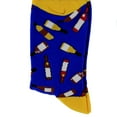 thumbnail image 3 of Novelty Socks Wine Bottle Socks Cotton Party Celebrate Unisex 6007334 Blue, 3 of 3