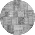 thumbnail image 1 of Ahgly Company Indoor Round Patchwork Gray Transitional Area Rugs, 7' Round, 1 of 1