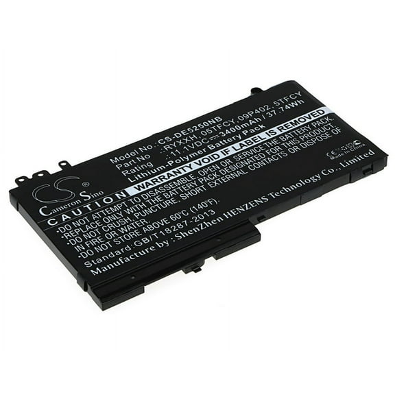 Battery for DELL Latitude 12 5000 3150 E5550 05TFCY NGGX5 0RDRH9 0JY8D6 RDRH9