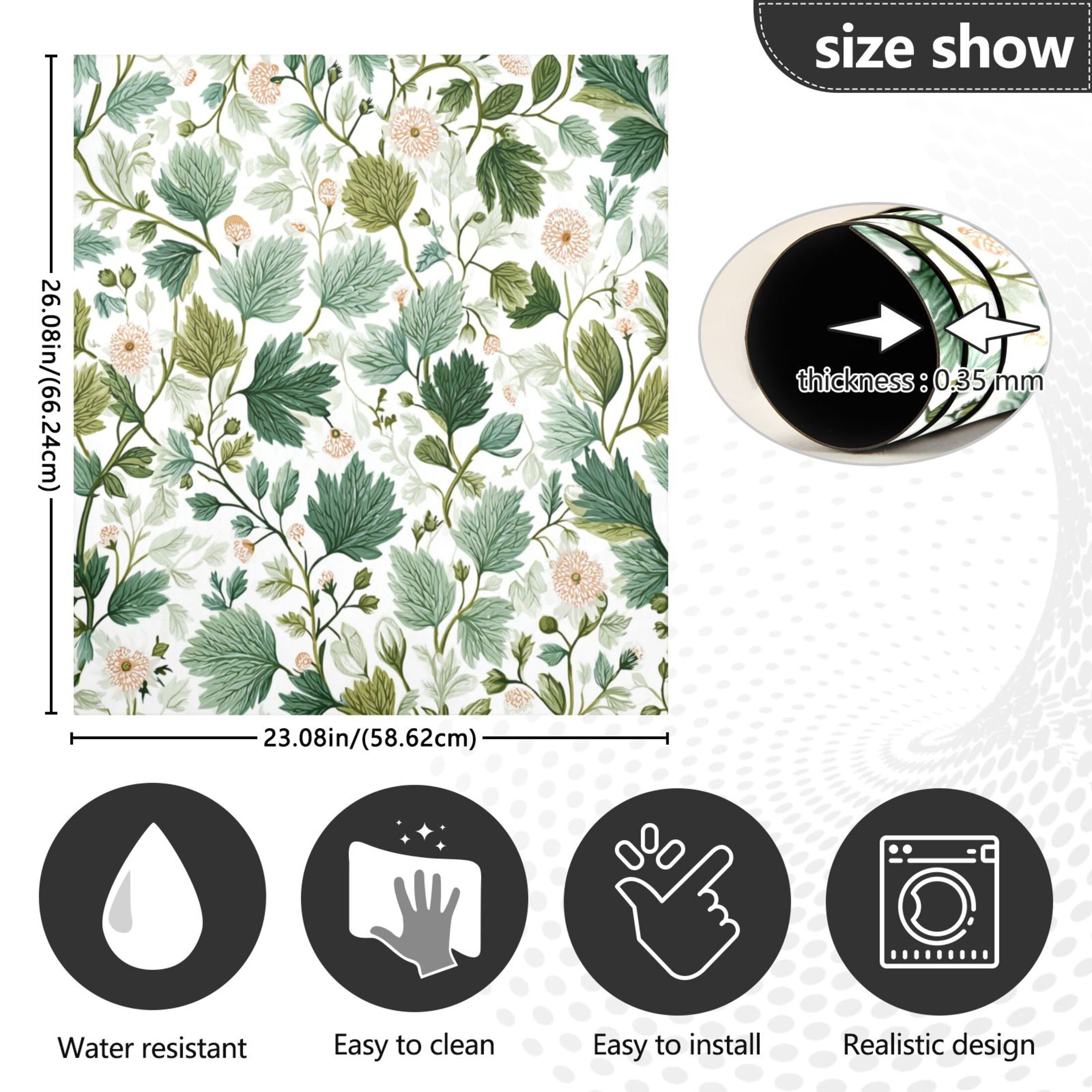 IAUYY Magnetic Decorative -23x26 Inch,Removable DIY Art for Dishwasher Refrigerator and Other Metal Surfaces,Beauty Of Harmonious Nature