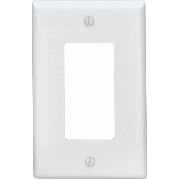 Leviton 021-80601-W Single Gang White 1-Decora Mini Wallplate