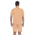 thumbnail image 6 of joogoo Men's Pajama Set Light Orange V-Neck Pj Shorts Set 2 Piece Loungewear Sleepwear XXL, 6 of 7