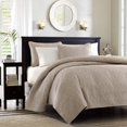 thumbnail image 1 of Madison Park Quebec 3 Piece Coverlet Set, Full/Queen, Kaki, 1 of 6