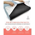 thumbnail image 3 of Sky Blue Yoga Towel for Hot Yoga Non Slip, Modern Pure Winter Sky Blue Yoga Mat Towel Absorbent Yoga Sweat Towels Microfiber Hot Yoga Blanket for Bikram Pilates 26"x70", 3 of 7