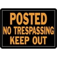 thumbnail image 2 of Hillman English Black No Trespassing Sign 10 in. H X 14 in. W, 2 of 2