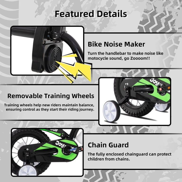 Joystar, Kids Bike, 12 Inch, Motocross Style Green - Walmart.com