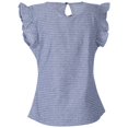 thumbnail image 2 of Trespass - Camiseta Cathy para Mujer (Blanco, Chambray), 2 of 3