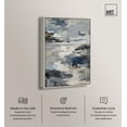 thumbnail image 2 of Oceanic Opacity Canvas Print Modern Wall Decor by Art Remedy, Silver Frame, 20 x 30, 2 of 7