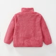 thumbnail image 5 of Cethrio Girls Fleece Jackets, Full Zip Stand-up Collar Long Sleeve Warm Winter Outerwear with Pockets Hot Pink Size 6, 5 of 7