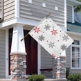 thumbnail image 2 of Multicolor Christmas Snowflake Pattern Fall Garden Flags 28"x40" Double Side,Small Yard Flags for Outside,Outdoor Fall Decor,Autumn Funny Garden Flag Yard Decoration, 2 of 5