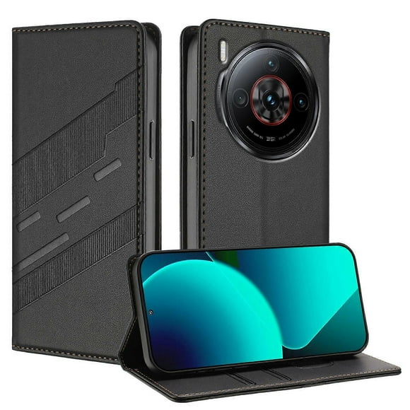 Embossed Wallet PU Case For ZTE nubia Z60S Pro 5G