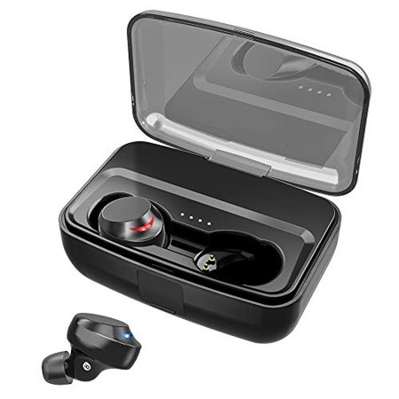 NPET True Wireless Earbuds, Bluetooth 5.0 Bass Stereo Sound IPX8 Waterproof Wireless Earphones