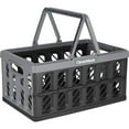thumbnail image 1 of CleverMade Eco Collapsible Shopping Basket with Handles, 6 Gal, 1 of 9