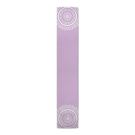 

Creative Products Simple Purple Boho Circle 16 x 90 Poly Twill Table Runner