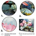 thumbnail image 3 of Designart "Lotus Pond China Art painting I" Chinese Floater Framed Canvas Wall Art, 3 of 7