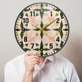 thumbnail image 6 of Yayeee Wall Clock Battery Operated 9.5" Silent Quartz Non-Ticking for Living Room Decor, Retro Black Stars, 6 of 8