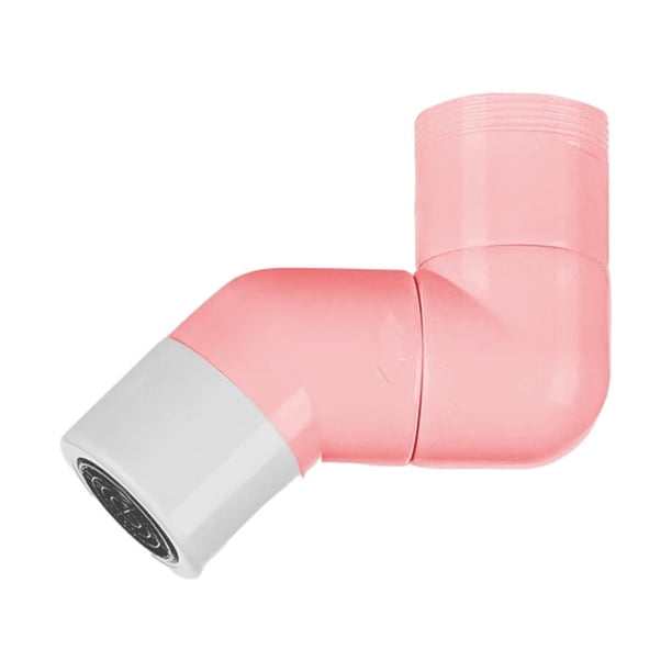 Extensor de grifo de fregadero Bearachild Rociador Giratorio Rosa Blanco