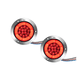thumbnail image 1 of 2 pzs Plafones 14 Led Gel Redondo Camion 4 Funciones 24v. Belug, Rojo, 1 of 5