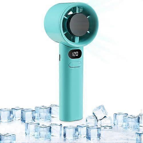 0-120 Powerful Cooling Handheld Fan, Compact Mini Turbo Fan for Travel Office & Outdoor, USB Rechargeable & Digital Display