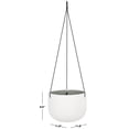 thumbnail image 5 of Safavieh Rancer Concrete Ficonstone Modern Solid Round White Plant Pot, 5 of 7