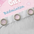 thumbnail image 4 of Feelyou Cartoon Badminton Curtains Pack of 2 (42x84 Each), Pink Princess Curtains Blackout, 4 of 6