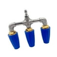 thumbnail image 2 of Dusknt Under $5 Rotating Nozzle Three Nozzle High Pressure Cleaning Machine Blue Copper, Clearance Sales Today! Deals Prime!, 2 of 8