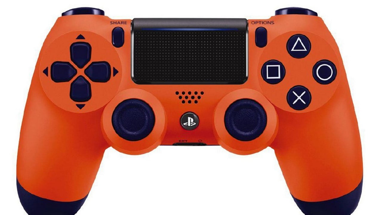 neon orange ps4 controller