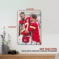 thumbnail image 3 of Patrick Mahomes, Travis Kelce Canvas Wall Art by Mavis Print- 12x16 inches Football Wall Decor | UV & Water Resistant HD Printed & Wooden framed Wall Art | Modern Wall Decor for Gift | Made in USA, 3 of 5