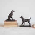 thumbnail image 2 of Creative Co-Op 2-Piece Resin Dog Bookends, Black, 2 of 6