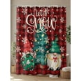 thumbnail image 4 of Fsddascl Christmas Tree Shower Curtain Set - 48" x 72" Washable Bathtub Curtain with 12 Hooks, Gnomes Winter Snowflake Retro Red Plaid Waterproof Fabric Stall Shower Curtains for Bathroom/Bathtub, 4 of 6