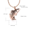thumbnail image 2 of Stainless Steel Fish Cremation Urn Pendant Necklace for Cremation Ashes Holder Necklace for Ashes of Loved One, 2 of 6