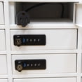thumbnail image 3 of FixtureDisplays 12-Slot Cellphone Mini Charging Station Combination Locker Assignment Mail Slot Box USB Female Ports 15259, 3 of 5