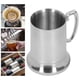 thumbnail image 3 of Taza De Acero Inoxidable Plateada Con Asa Para Bar Suministros De Hotel Copa De Cóctel Tazas Tazas Taza De Acero Inoxidable Tazas Con Asa Jarra De Cerveza Jarra De Cerveza De 450, 3 of 7